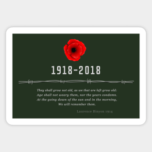 World War One Centennial Sticker